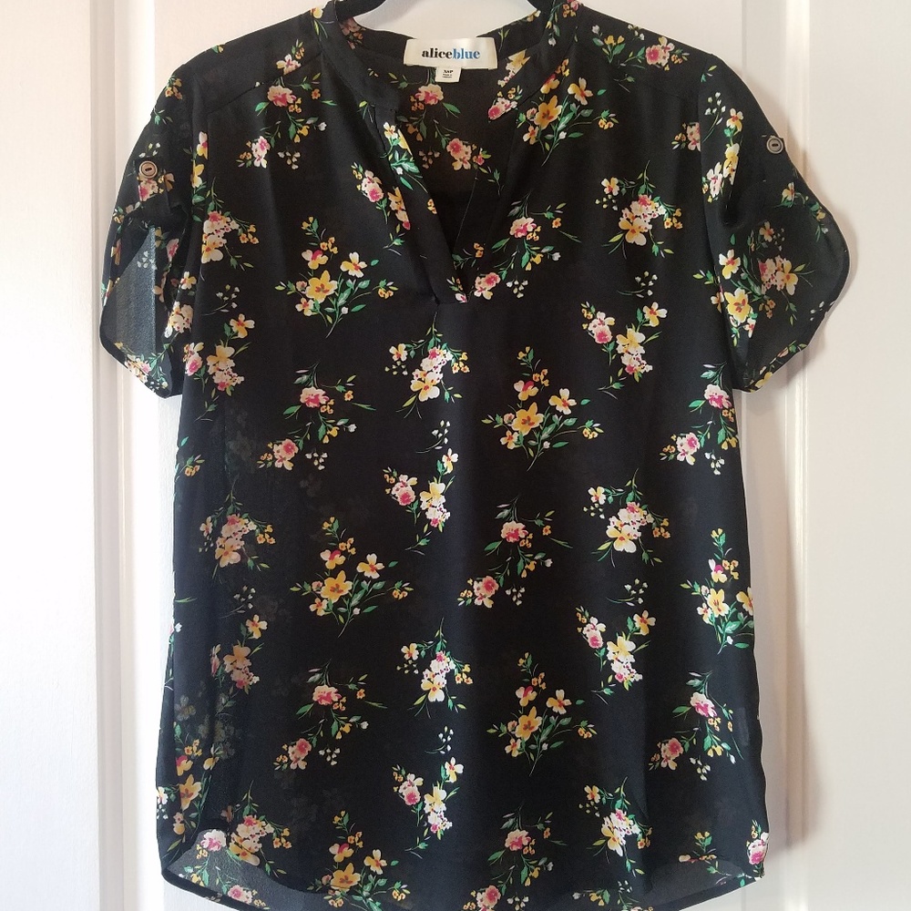 Alice Blue - Toma Split Neck Blouse